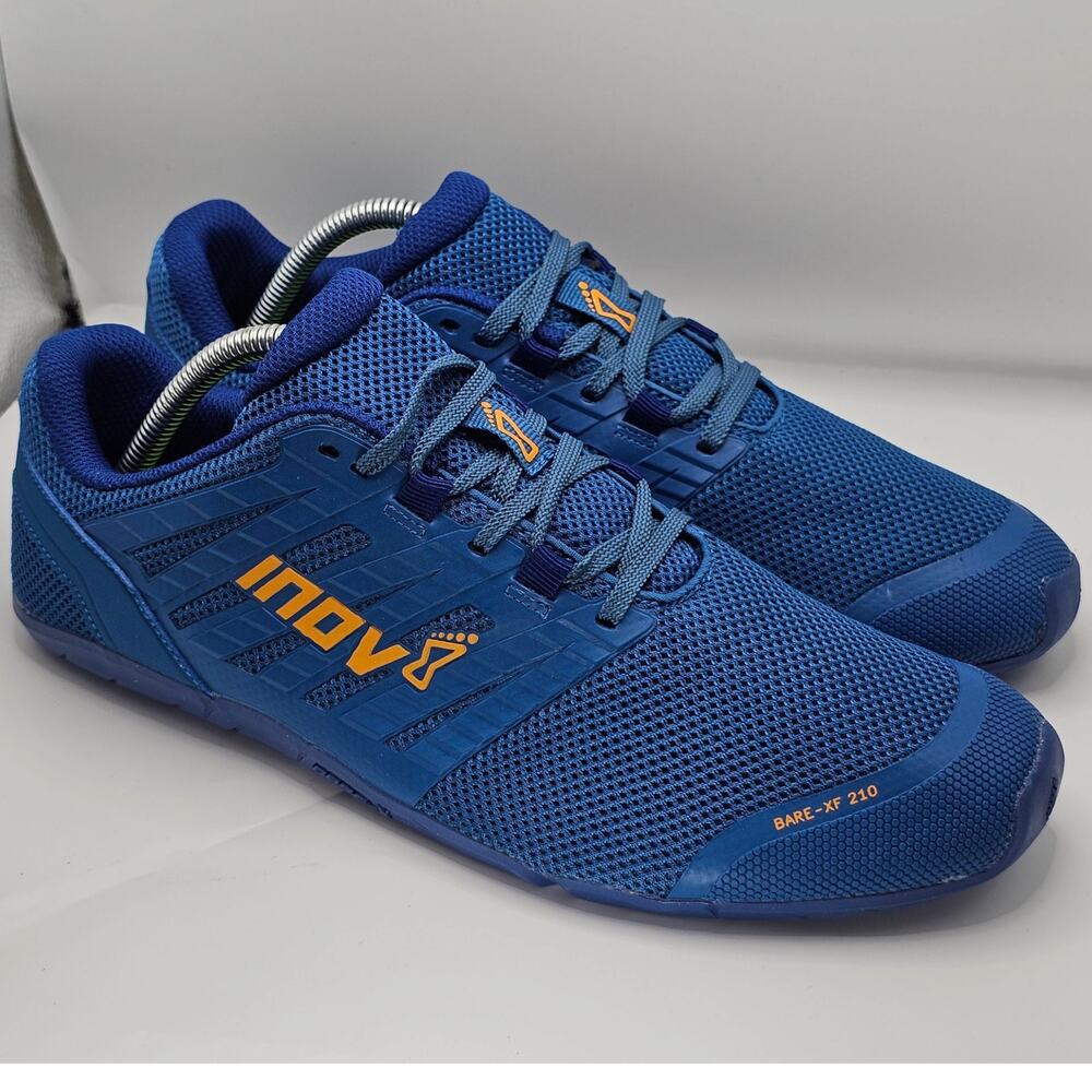 Inov-8 Bare-XF 210 V3 Blue Orange Navy Mens 10 (UK 9) Womens 11.5 Training Shoes